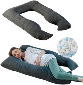 The White Willow Full Body U Shaped Pregnancy Pillow for Pregnant Women-Maternity Pillow for Pregnancy Sleeping-Pregnancy U Shaped Body Pillow-Belly Support Pillow-Gift for Expectant Mother-Grey