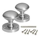 HANDLESTORE Designer Round Mortice Door Knob - Sprung - 3 Colours (Satin Chrome)