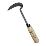 Desi Point Khurpi or Khurpa - Gardening Hand Tool for Soil Digging and Weeding | Desi Wooden Handle | Durable