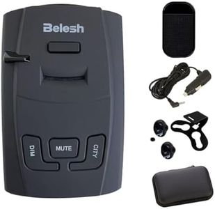 S360 Radar Detector – X/K/Ka Band & Laser Detection, detectable Police Speed Trap Detector for Cars LaserEye and False Alert Filtering (BELESH)