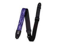 Right Height™ 2-Inch-Wide Polyester Guitar Strap with Lightning Bolt Motif