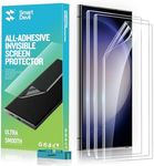 SMARTDEVIL 3 Pack Thin Screen Protector for Samsung Galaxy S22 Ultra, [Support Fingerprint Unlock] Touch Sensitive Film (Not Glass), with 3-Pack Camera Lens Protector, Alignment Tool