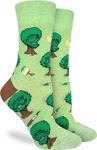 Good Luck Sock Women's Bob Ross, Happy Trees Socks, Adult, Shoe Size 5-9