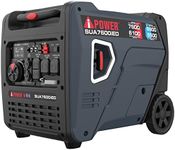 A-iPower Portable Inverter Generator, 7600W Dual Fuel Electric Start RV Ready, EPA & CARB Compliant CO Sensor, With Telescopic Handle For Backup Home Use, Tailgating & Camping (SUA7600iED)