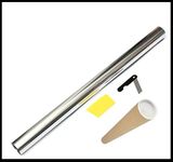 Car Window Tint Film Tinting Roll Silver Chrome Reflective One Way 50Cm X 3M