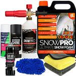 Pro-Kleen Snow Foam Car Shampoo PH Neutral Soap Detailing Valet Vehicle Cleaning Kit With Karcher K Range Compatible Lance Gun Snowpro Orange Wash Wax 5L