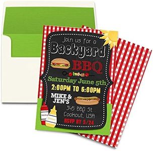 Amanda Creation Backyard BBQ Party Invitation