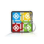 Party Gift Printed Square Keyring Keychain for Bag Wallet Purse Bike Car Cycle Lock Key House Keys D - Old Ludo