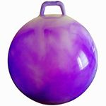 AppleRound Space Hopper Ball with Pump, 18in/45cm Diameter for Ages 3-6, Hop Ball, Kangaroo Bouncer, Hoppity Hop, Jumping Ball, Sit & Bounce