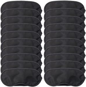 Shapenty Black Eye Mask Sleep Masks Cover Blindfold with Nose Pad for Travel Baby Shower Games Party Favor Decoration Night Sleeping Craft Project, 20PCS