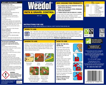 Weedol Path Weed Killer Concentrate – 12 Tubes, Treats 120m² Patio & Garden