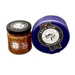 Snowdonia Cheese Company Rock Star 150g Extra Mature Cheddar Cheese Truckle with Balsamic Caramelised Onion Chutney