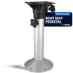 Five Oceans Boat Seat Pedestals, Pedestal Boat Seat Base, Adjustable Height from 19-25 inches, 360 Degree Seat Base Rotation, Premium Marine-Grade Aluminum with E-coating Finish, Pontoon Boat - FO4476