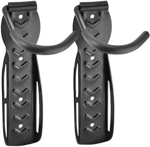 Soporte Bicicletas Pared para 2 Bicicletas de Acero Negro – Soporte Pared Bicicleta con Gancho Protector de Goma, Colgador Resistente y Seguro.
