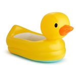 Munchkin White Hot Inflatable Duck Tub, Yellow, 1 Count (Pack of 1)