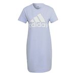 adidas Women's Essentials Logo Dress, Violet Tone/White, Medium