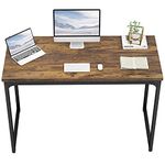 Foxemart 47 Inch Computer Desk Sturdy Office Desks 47” Modern PC Laptop Notebook Study Writing Table for Home Office Workstation, Rustic Brown