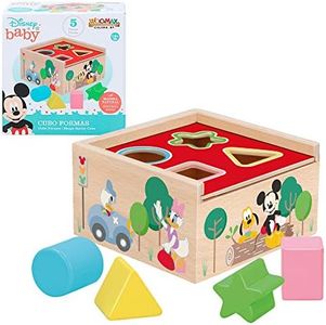 Disney - Seau à Enfiler pour bébé - 5 pièces - Formes et Couleurs - Jouets à empiler et à Attacher - Jouets pour bébés 1 an - Jeu éducatif Enfant 1 2 Ans - Bloques Enfants