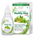 Vringra Ultra Pure Healthy Step Drops | Combination of Tulsi Extract,Ginger Extract,Giloy,Turmeric and Papaya Leaf Extract 30ml