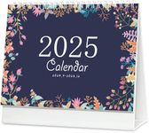 Flip Monthly Desk Calendar September 2024 to December 2025 with Stand, Twin-Wire Binding 8.66" x 7.08", Monthly Planners for Office,School,Family.