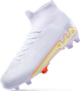 Ganal Hawk Men Soccer Shoes Women Soccer Cleats-Mens Soccer Shoes Women Slip-On Lace Up Football Shoes Soccer Shoes