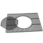 WELL GRILL 44.5 cm Cast Iron Cooking Grate with Removable Round Insert for Weber Spirit I & II 200 Series Gas Grills, Spirit E-210 E-220 S-210 S-220, for Weber Gourmet BBQ Grate System, 8846, 7637