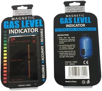 2PCS Propane Tank Gauge Level Indicator Magnetic LCD Propane Tank Level Indicator Easy to Read Color Changing Propane Tank Gauge with Accuracy Propane Gas Gauge for Home Kitchen Tool