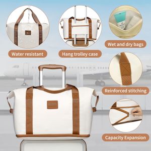 Kono 6-Piece Luggage Set – Lightweight ABS+PC Hard Shell, TSA Lock, Cream White