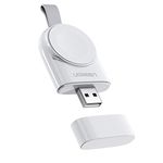 UGREEN Charger for Apple Watch MFi Certified Wireless Portable Magnetic iWatch USB Charger Travel Cordless Charger Compatible for Apple Watch Series 5 4 3 2 1 in 44mm, 42mm, 40mm, 38mm(White)