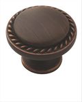 Amerock | Cabinet Knob | Oil Rubbed Bronze | 1-3/16 inch (30 mm) Diameter | Everyday Heritage | 10 Pack | Drawer Knob | Cabinet Hardware