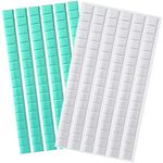 204 Pcs Removable Poster Adhesive Putty Multipurpose Mounting Tacky Putty, Topbuti Reusable Wall Safe Tack Putty for Hanging Pictures Poster Art Photography Museum (White and Green)