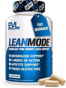 EVL Weight Loss Support Pills - Premium Multipurpose Appetite Metabolism and Fat Loss Support for Men and Women - LeanMode with Green Coffee Bean Extract CLA and Garcinia Cambogia - 50 Servings