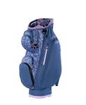 Sun Mountain Women's C100 Lightweight Cart Golf Bag 14-Way - 13 Pockets, Single Strap System, Push-Electric-Riding Cart Compatible Compression Base, 2026 Model - Sport-Paisley-Lavender