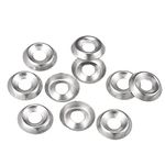 uxcell #10 304 Stainless Steel Cup Washer Countersunk for Screw Bolt 150pcs