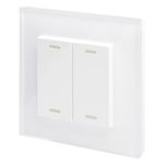 Retrotouch 2802 Friends of Hue Smart Switch - White Plain Glass, 86.0 mm*14.0 mm*86.0 mm