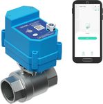 YoLink 1/2" Commercial Grade Smart Motorized Stainless Steel Ball Valve LoRa Wireless Up to 1/4-Mile Open Air Range Battery-Powered, IFTTT, Alexa, Home Assistant