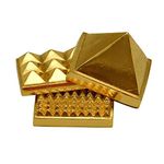 ASTRODIDI Mix Metal Three Layer 3 Stage Multi Layer Vastu Pyramid (Golden Color)