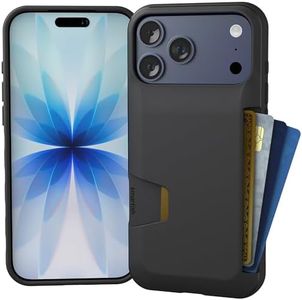 Smartish® iPhone 17 Pro Max Wallet Case - Wallet Slayer Vol. 1 [Slim + Protective] Credit Card Holder - Drop Tested Flip Hidden Card Slot Cover for Apple iPhone 17 Pro Max - Black Tie Affair