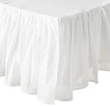 Greenland Home Queen Cotton Voile Bedskirt, White