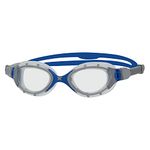 Zoggs Predator Flex-Regular Fit Swim Goggles, Adults Unisex, Blue/Clear