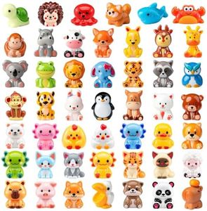 96PCS Mini Resin Animals, 48 Designs x2 for Fairy Garden & Dollhouse