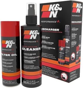 K&N 99-5000 Air Filter Recharger Cleaner and Aerosol Spray Oil Service Kit