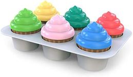 Bright Starts Sort and Sweet Cupcakes Shape Sorter Activity Toy for Infants​ 6-Piece Set