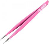 Tweezers Professional Pointed Tweezer for Facial Hair Women & Men Stainless Steel Precision Tweezers for Ingrown Hair Tweezers (Pink Pointed)