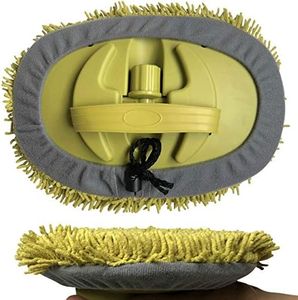 DOCAZOO, Wall Duster | Chenille Microfiber Cleaning Head | for Use by Hand or with an Extension Pole | High Reach Duster for Walls and High Ceilings | Washable Cleaning Cloth (Pole NOT Included)