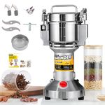 CGOLDENWALL Electric Cereal Grain Grinder 300g Herb Spice Mill Pulverizer Powder Machine Open-Cover-Stop with Safety Protection Function (220V)