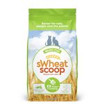 sWheat Scoop Natural Wheat Multi-Cat Litter, Superior Clumping with Odor Neutralizing Enzymes, 25 Pound Bag