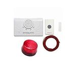 Warehouse Doorbell WDK ERA Strobe- Commercial Wireless Doorbell System with Flashing Strobe Light for Noisy Hearing Impaired Environments - Ideal for Industrial, Manufacturing, Production Retail