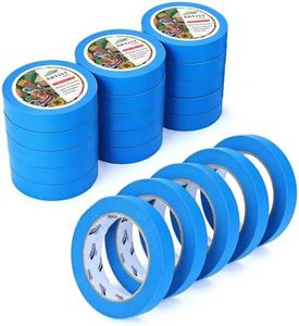 Fotusper Blue Painters Tape 1 Inch Bulk - 20 Rolls x 55 Yards, Total 1100 Yards, for Walls Painting, Packing, Automotive & Home Use