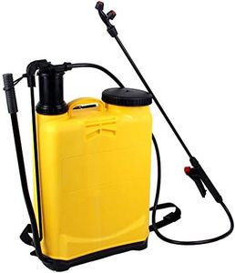16 Litre Pulvérisateur à Dos, Pulverisateur de Jardin en Plastique, Pulvérisateur à Pression avec 2 Buses Réglables, pour Desherbant, Fongicide, Désinfecter